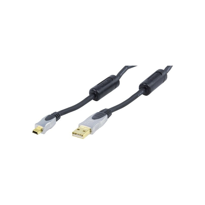 doorgaan met Onverbiddelijk Ijzig Hq Silver Series Pro USB-kabel - 1,8 m - USB A naar USB Mini